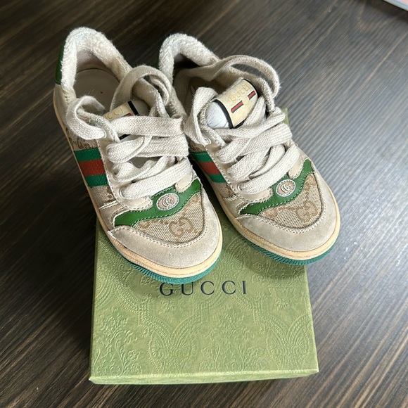 Gucci toddler screener sneakers shoes - Picture 4 of 10
